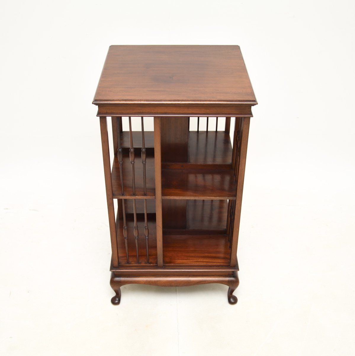 Antique Edwardian Mahogany Revolving Bookcase