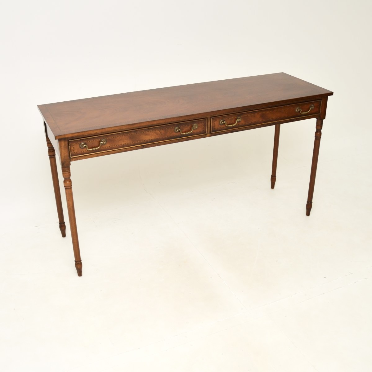 Antique Inlaid Mahogany Console Table