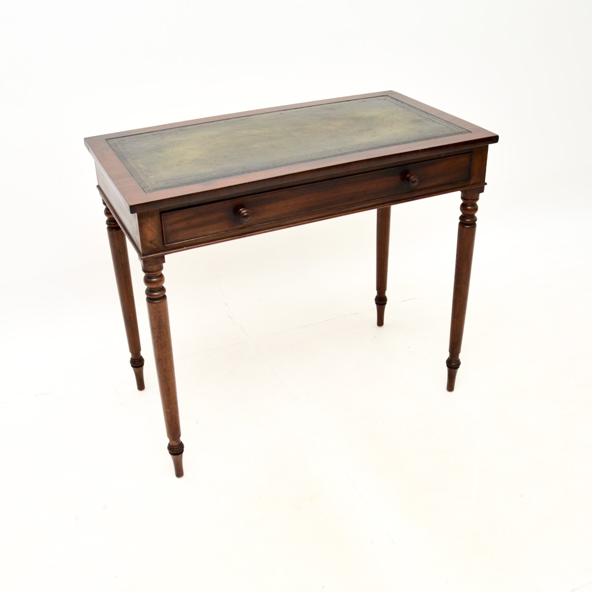 Antique Victorian Mahogany Writing Table / Desk