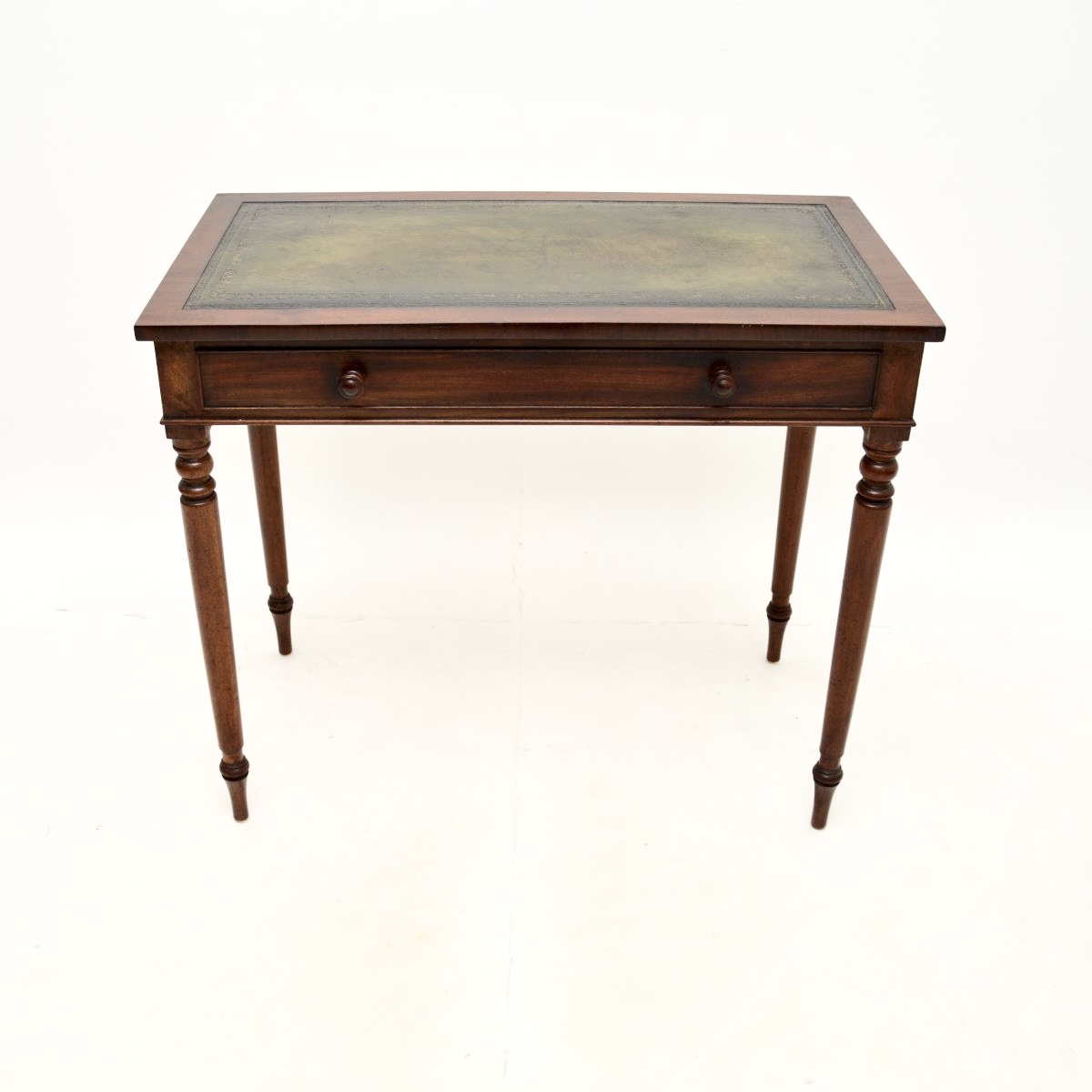 Antique Victorian Mahogany Writing Table / Desk